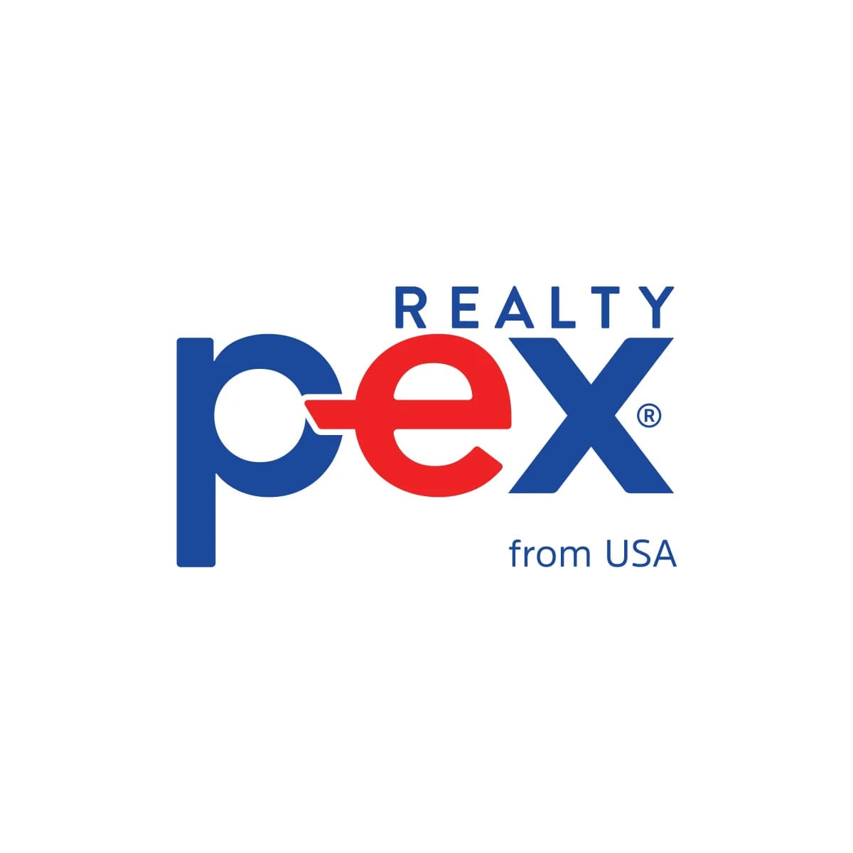 Beyaz zemin üzerinde Pex Realty logosu